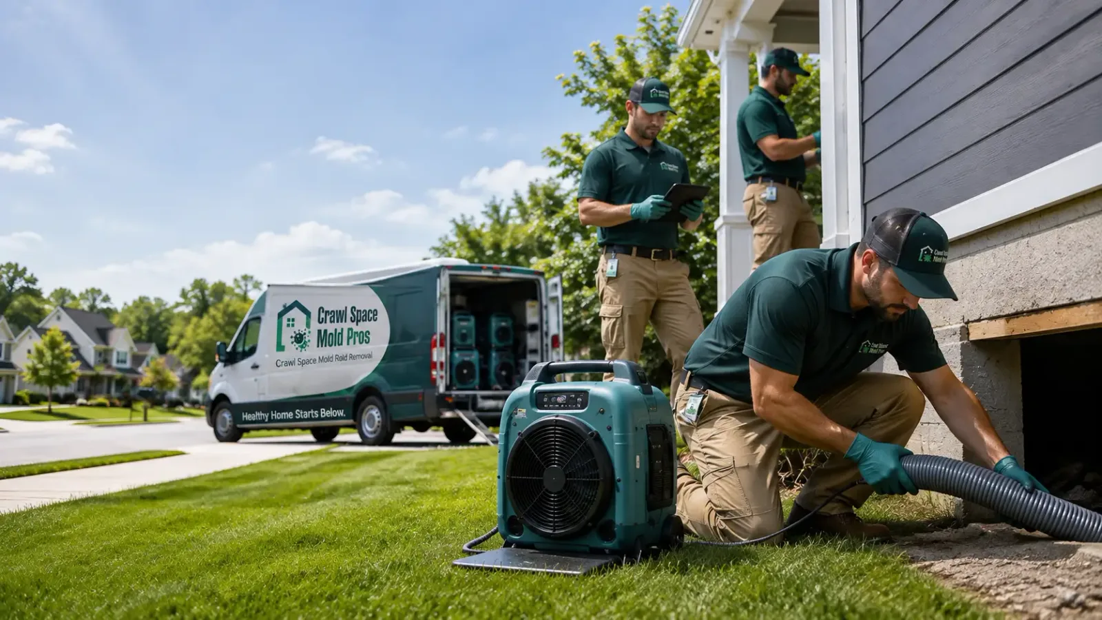 Crawl Space Mold Removal in Farragut, IA
